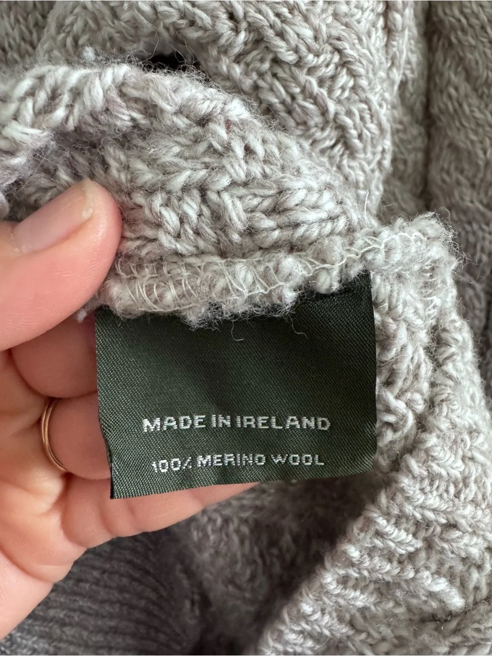Blarney Woollen Mills Supersoft Merino Wool Made in Ireland Cardigan Size XL